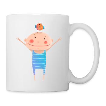 Vogel - Tasse - Weiß - Rechts