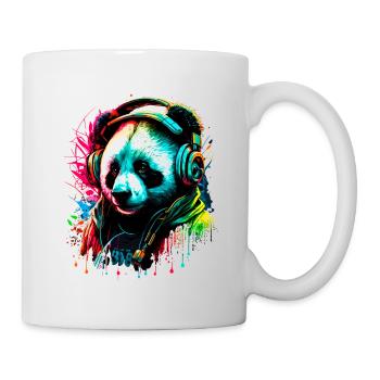 Abstract panda bear - Mug - white - Right