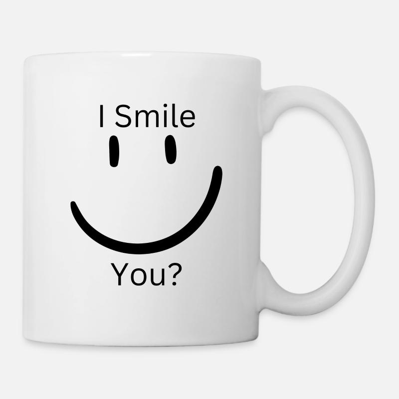 Je souris - Mug blanc - blanc