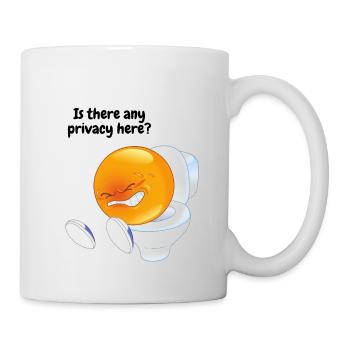Gibt es Privatsphäre? - Tasse - Weiß - Rechts