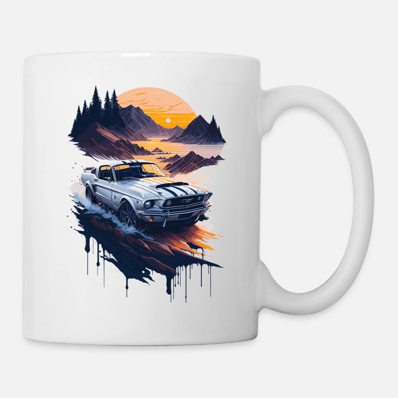 Voiture de sport classique - Mug blanc - blanc