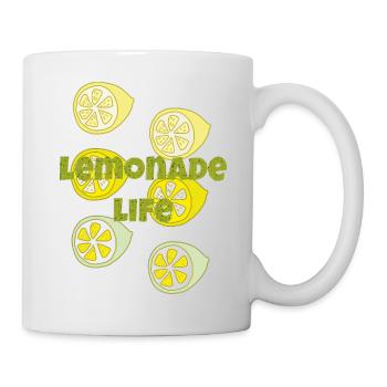 lemonade life - Tasse - Weiß - Rechts