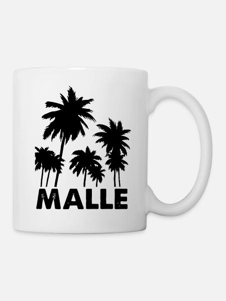 malle - Tasse - Weiß