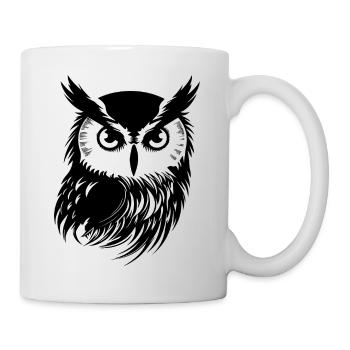 Owl Owl Bird Birds - Mug - white - Right