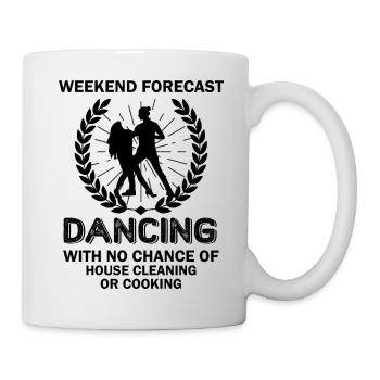 Dancing Dance Music - Tasse - Weiß - Rechts