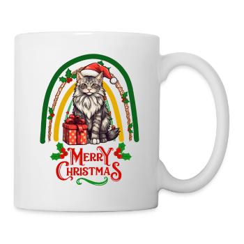 Maine-Coon Cat Noël - Mug blanc - blanc - Droite