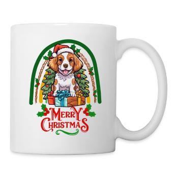 Brittany Spaniel Christmas Brittany Dog - Mug - white - Right