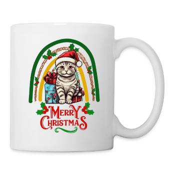 Noël américain de chat à poil court - Mug blanc - blanc - Droite