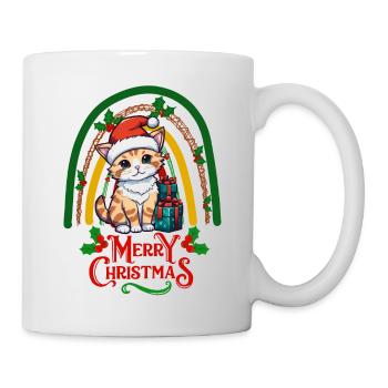 Chat Noël - Mug blanc - blanc - Droite