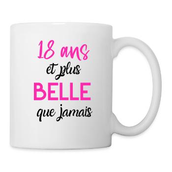 Cadeau personnalisé 18 ans - Mug blanc - blanc - Droite