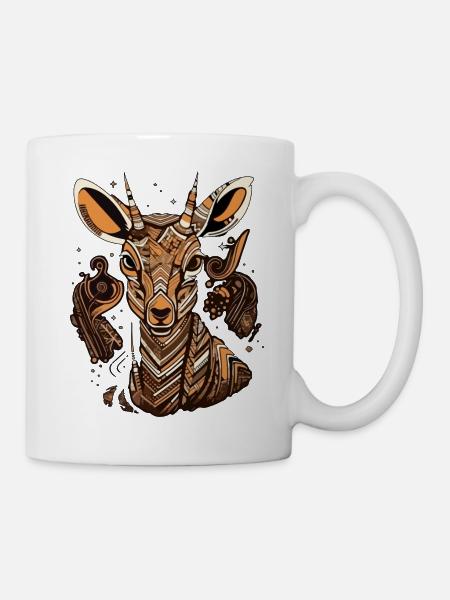 Maya, die Antilope - Tasse - Weiß