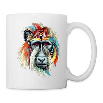 Folu the mandrill - Mug - white - Right