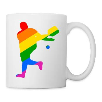 LGBTQIA+ Pickleball - Tasse - Weiß - Rechts