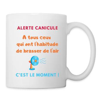 Brasser de l air. Humour Cadeau Anniversaire Fête - Mug blanc - blanc - Droite
