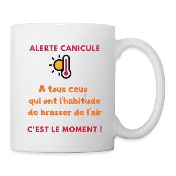 Brasser de l air. Humour Cadeau Anniversaire Fête - Mug blanc - blanc - Droite