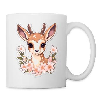 Chevreuil - Mug blanc - blanc - Droite