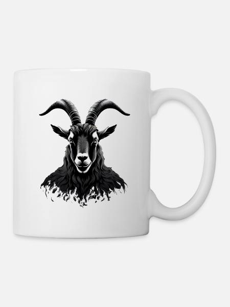 G.O.A.T. ZIEGE Geit - Tasse - Weiß