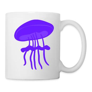 Beautiful jellyfish - Mug - white - Right