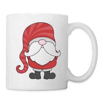 Niedlicher Wichtel oder Gnom - Tasse - Weiß - Rechts