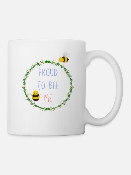 Fier de m’abeiller - Mug blanc - blanc