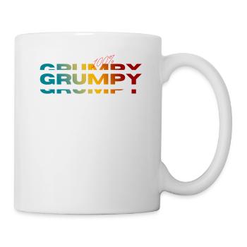 100 Percent Grumpy Vintage Old Grandpa - Mug - white - Right