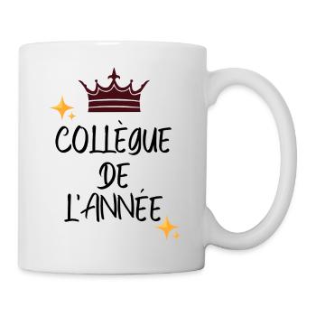 collègue de l'année cadeau - Mug blanc - blanc - Droite