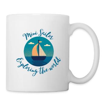 The little sailor explores the world - Mug - white - Right