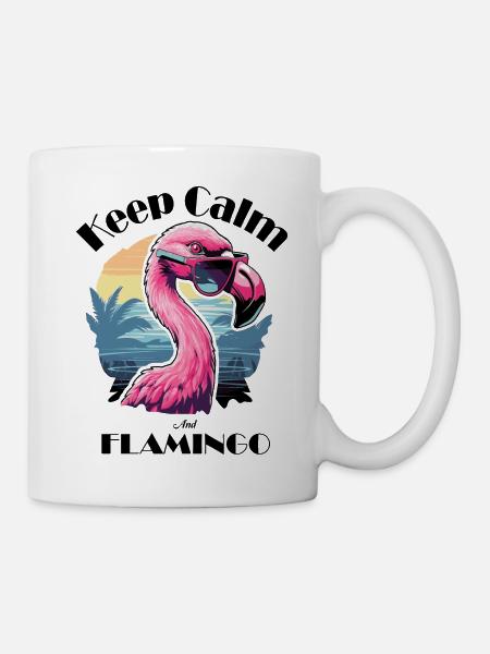 Keep Calm and Flamingo - Mug - white