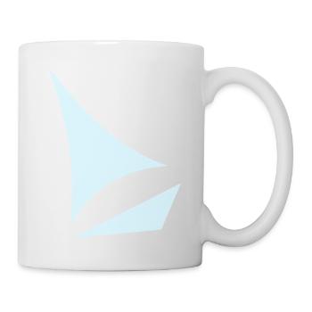 voilier stylisé - Mug blanc - blanc - Droite