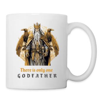 Odin with his ravens "There is only one godfather - Mug - white - Right