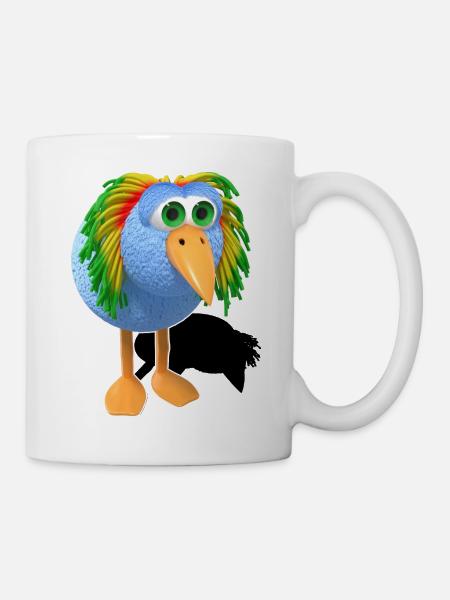 Reggae Bird Bob - Tasse - Weiß