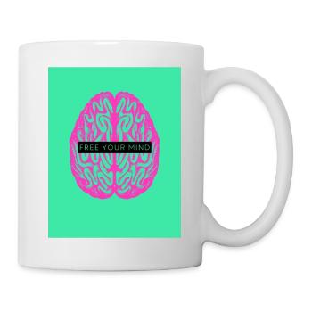 Free your Mind - Tasse - Weiß - Rechts