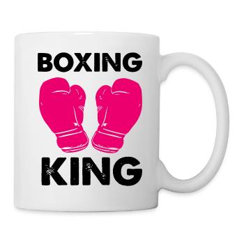Roi de la boxe - Mug blanc - blanc - Droite