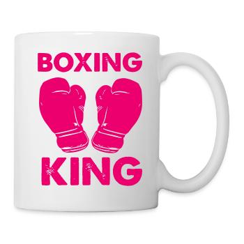 Roi de la boxe - Mug blanc - blanc - Droite