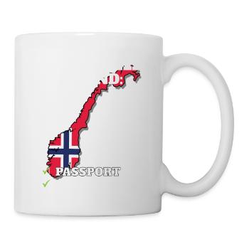 Norway Bound Country Travel Norwegian Flag - Tasse - Weiß - Rechts