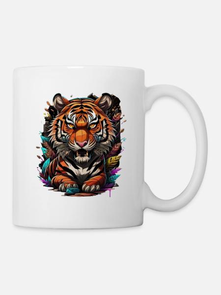Graffiti Tiger - Mug - white