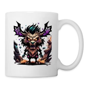 Graffiti Monster - Tasse - Weiß - Rechts