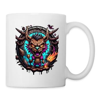 Graffiti Monster - Tasse - Weiß - Rechts