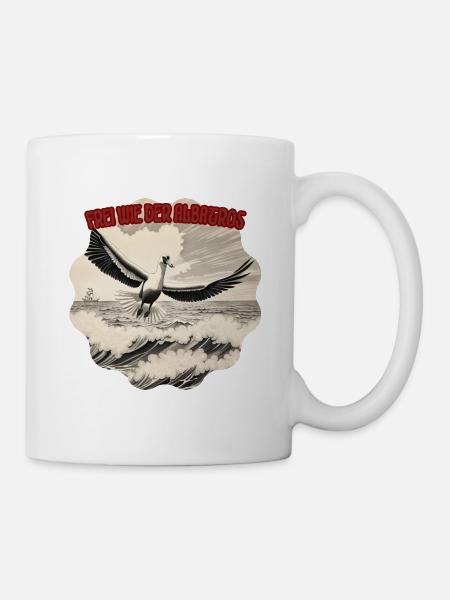 Frei wie der Albatros - Tasse - Weiß