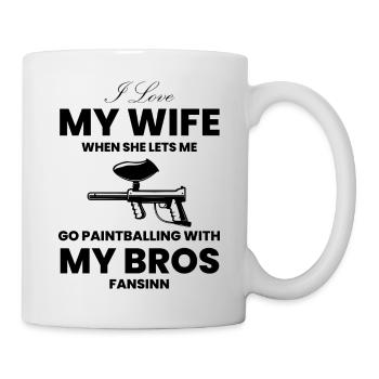 Paintball Airsoft - Mug blanc - blanc - Droite
