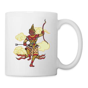 Cambodia Warrior Khmer Sword Flag I Gift - Mug - white - Right