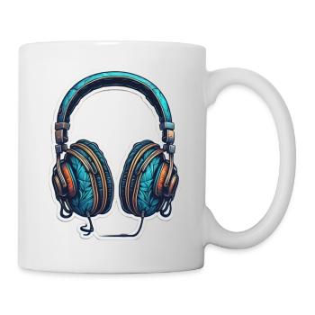 Headphones - Music - Tasse - Weiß - Rechts