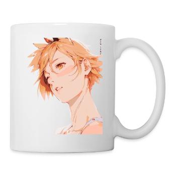 Fille Anime - Mug blanc - blanc - Droite