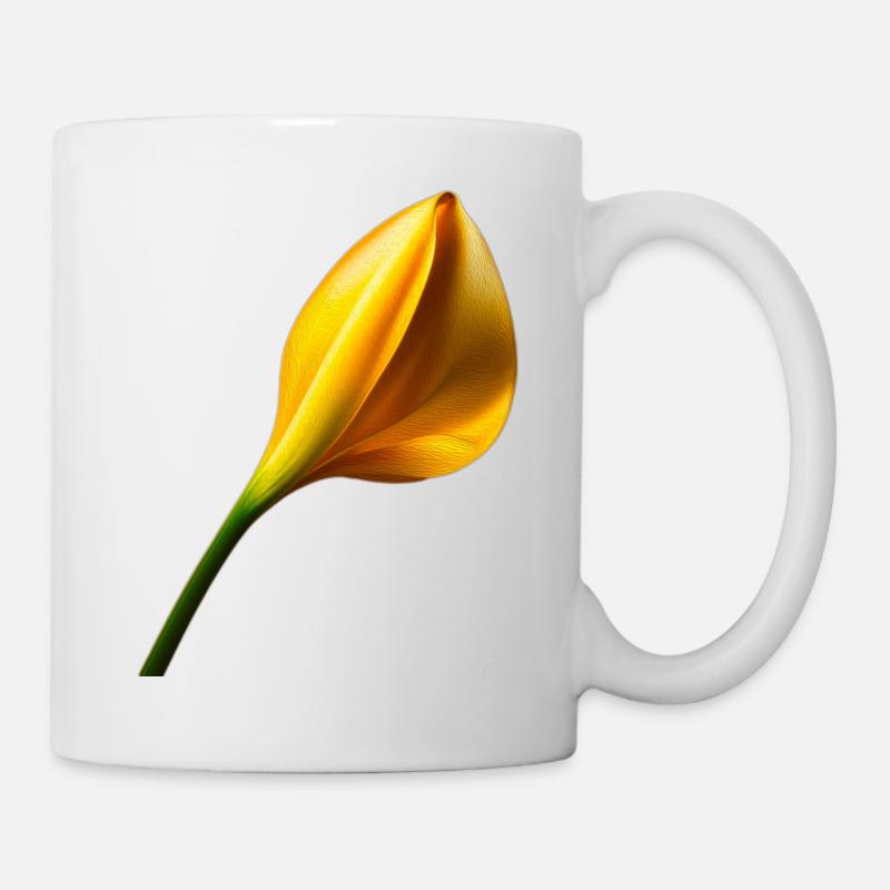 Goldene Calla - Tasse - Weiß