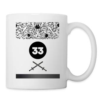 Conception de l’épée - Mug blanc - blanc - Droite