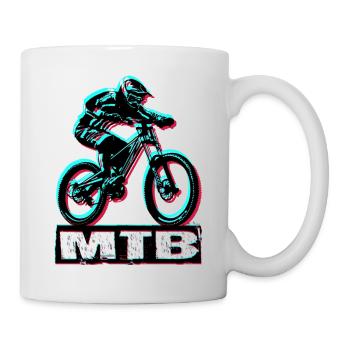 MTB Bike - Tasse - Weiß - Rechts
