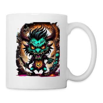 Graffiti Monster - Tasse - Weiß - Rechts