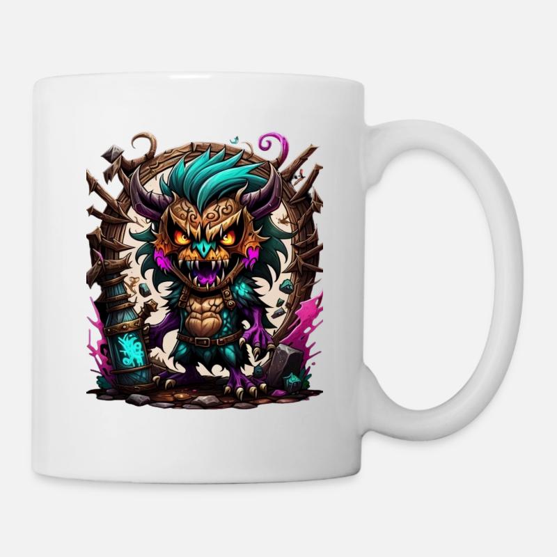 Monstre graffiti - Mug blanc - blanc