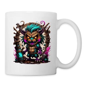 Graffiti Monster - Tasse - Weiß - Rechts