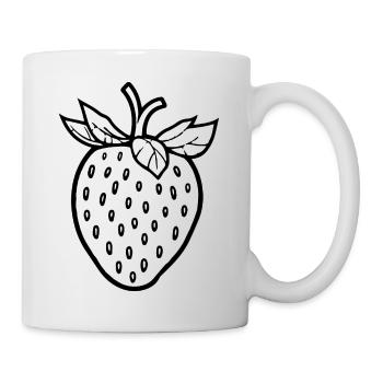 Fraise Fruit Fruit - Mug blanc - blanc - Droite